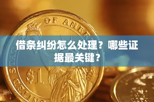 北京借条纠纷怎么处理？哪些证据最关键？