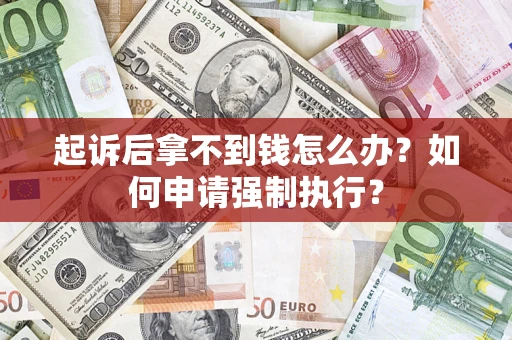 北京起诉后拿不到钱怎么办？如何申请强制执行？