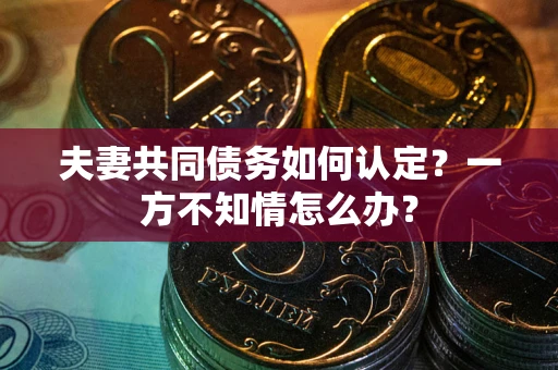 北京夫妻共同债务如何认定？一方不知情怎么办？