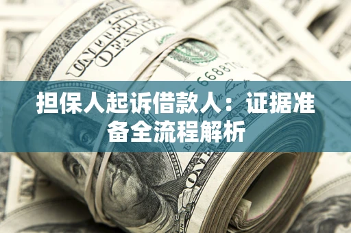 北京担保人起诉借款人：证据准备全流程解析
