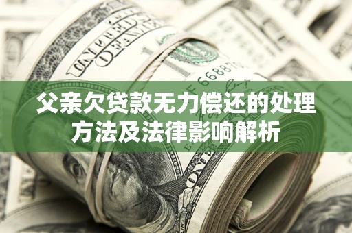 北京父亲欠贷款无力偿还的处理方法及法律影响解析
