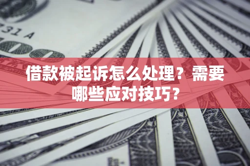北京借款被起诉怎么处理？需要哪些应对技巧？