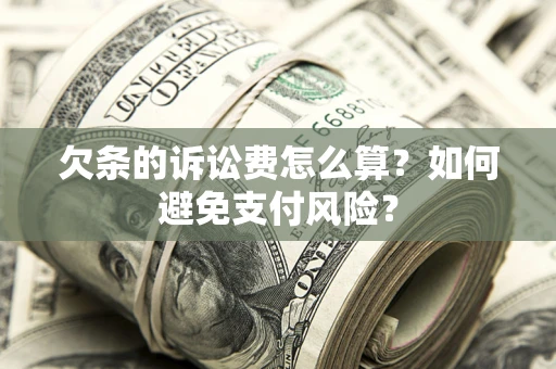 北京欠条的诉讼费怎么算？如何避免支付风险？